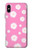 W3500 Motif floral rose Etui Coque Housse et Flip Housse Cuir pour iPhone X, iPhone XS