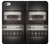 W3501 Lecteur cassette millésimé Etui Coque Housse et Flip Housse Cuir pour iPhone 6 Plus, iPhone 6s Plus