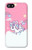 W3518 Licorne Dessin animé Etui Coque Housse et Flip Housse Cuir pour iPhone 4 4S