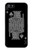 W3520 Noir Roi Spade Etui Coque Housse et Flip Housse Cuir pour iPhone 4 4S