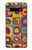 W3409 Carrés cercles concentriques Etui Coque Housse et Flip Housse Cuir pour Samsung Galaxy S10 Plus