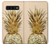 W3490 ananas or Etui Coque Housse et Flip Housse Cuir pour Samsung Galaxy S10 Plus