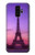 W3447 Paris Eiffel Le coucher du soleil Etui Coque Housse et Flip Housse Cuir pour Samsung Galaxy S9 Plus