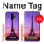 W3447 Paris Eiffel Le coucher du soleil Etui Coque Housse et Flip Housse Cuir pour Samsung Galaxy S9 Plus