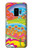 W3407 hippie Art Etui Coque Housse et Flip Housse Cuir pour Samsung Galaxy S9