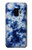 W3439 Tissu Indigo Tie Dye Etui Coque Housse et Flip Housse Cuir pour Samsung Galaxy S9