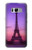 W3447 Paris Eiffel Le coucher du soleil Etui Coque Housse et Flip Housse Cuir pour Samsung Galaxy S8 Plus