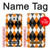 W3421 Noir Orange Blanc Argyle Plaid Etui Coque Housse et Flip Housse Cuir pour Samsung Galaxy S6