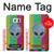 W3437 Extraterrestre Aucun signal Etui Coque Housse et Flip Housse Cuir pour Samsung Galaxy S6