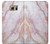 W3482 Imprimer Graphique marbre rose Etui Coque Housse et Flip Housse Cuir pour Samsung Galaxy S6