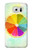 W3493 citron coloré Etui Coque Housse et Flip Housse Cuir pour Samsung Galaxy S6