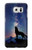 W3555 Loup Hurlant Million étoiles Etui Coque Housse et Flip Housse Cuir pour Samsung Galaxy S6
