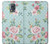 W3494 Rose à pois millésimé Etui Coque Housse et Flip Housse Cuir pour Samsung Galaxy S5