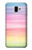 W3507 Coloré Arc-en-ciel pastel Etui Coque Housse et Flip Housse Cuir pour Samsung Galaxy J6+ (2018), J6 Plus (2018)
