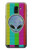 W3437 Extraterrestre Aucun signal Etui Coque Housse et Flip Housse Cuir pour Samsung Galaxy J6 (2018)