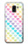 W3499 Motif coloré coeur Etui Coque Housse et Flip Housse Cuir pour Samsung Galaxy J6 (2018)