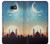 W3502 Coucher de soleil islamique Etui Coque Housse et Flip Housse Cuir pour Samsung Galaxy J4+ (2018), J4 Plus (2018)