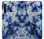 W3439 Tissu Indigo Tie Dye Etui Coque Housse et Flip Housse Cuir pour Samsung Galaxy A9 (2018), A9 Star Pro, A9s