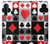 W3463 Costume Poker Carte Etui Coque Housse et Flip Housse Cuir pour Samsung Galaxy A9 (2018), A9 Star Pro, A9s