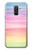 W3507 Coloré Arc-en-ciel pastel Etui Coque Housse et Flip Housse Cuir pour Samsung Galaxy A6+ (2018), J8 Plus 2018, A6 Plus 2018