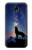 W3555 Loup Hurlant Million étoiles Etui Coque Housse et Flip Housse Cuir pour Samsung Galaxy J5 (2017) EU Version