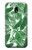 W3457 Papier Palm Monstera Etui Coque Housse et Flip Housse Cuir pour Samsung Galaxy J3 (2017) EU Version