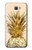W3490 ananas or Etui Coque Housse et Flip Housse Cuir pour Samsung Galaxy J7 Prime (SM-G610F)