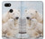 W3373 Famille d'ours polaire Etui Coque Housse et Flip Housse Cuir pour Google Pixel 3