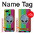 W3437 Extraterrestre Aucun signal Etui Coque Housse et Flip Housse Cuir pour Google Pixel 3