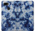 W3439 Tissu Indigo Tie Dye Etui Coque Housse et Flip Housse Cuir pour Google Pixel 3