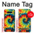 W3459 tie Dye Etui Coque Housse et Flip Housse Cuir pour LG V40, LG V40 ThinQ