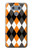 W3421 Noir Orange Blanc Argyle Plaid Etui Coque Housse et Flip Housse Cuir pour LG G6