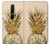 W3490 ananas or Etui Coque Housse et Flip Housse Cuir pour Nokia 6.1, Nokia 6 2018