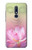 W3511 Fleur de lotus Bouddhisme Etui Coque Housse et Flip Housse Cuir pour Nokia 5.1, Nokia 5 2018