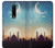 W3502 Coucher de soleil islamique Etui Coque Housse et Flip Housse Cuir pour OnePlus 7 Pro