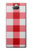 W3535 Rouge vichy Etui Coque Housse et Flip Housse Cuir pour Sony Xperia 10