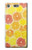 W3408 citron Etui Coque Housse et Flip Housse Cuir pour Sony Xperia XZ1
