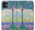 W3349 Paul Signac Terrasse de Meudon Etui Coque Housse et Flip Housse Cuir pour iPhone 11