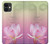 W3511 Fleur de lotus Bouddhisme Etui Coque Housse et Flip Housse Cuir pour iPhone 11