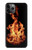 W3379 Cadre d'incendie Etui Coque Housse et Flip Housse Cuir pour iPhone 11 Pro Max