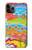 W3407 hippie Art Etui Coque Housse et Flip Housse Cuir pour iPhone 11 Pro Max