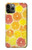 W3408 citron Etui Coque Housse et Flip Housse Cuir pour iPhone 11 Pro Max