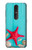 W3428 Aqua Bois Coquille d'étoile de mer Etui Coque Housse et Flip Housse Cuir pour Nokia 4.2