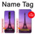 W3447 Paris Eiffel Le coucher du soleil Etui Coque Housse et Flip Housse Cuir pour Nokia 4.2