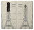 W3474 Dessin Architectural Eiffel Etui Coque Housse et Flip Housse Cuir pour Nokia 4.2