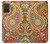 W3402 Floral Paisley Seamless Etui Coque Housse et Flip Housse Cuir pour Samsung Galaxy A71