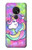 W3264 Pastel Licorne Etui Coque Housse et Flip Housse Cuir pour Nokia 7.2