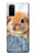 W0242 Lapin mignon Etui Coque Housse et Flip Housse Cuir pour Samsung Galaxy S20