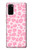 W2213 Motif rose Léopard Etui Coque Housse et Flip Housse Cuir pour Samsung Galaxy S20