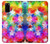 W3292 Coloré Disco étoile Etui Coque Housse et Flip Housse Cuir pour Samsung Galaxy S20